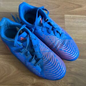 Adidas Predator FG Soccer Cleats Blue‎ Orange Youth Size 5 US